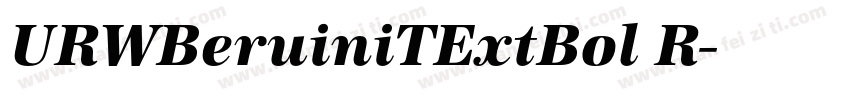 URWBeruiniTExtBol R字体转换